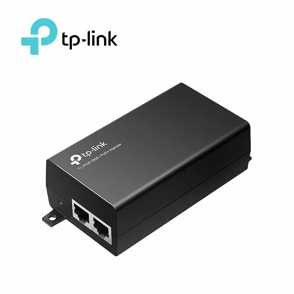 Imagen de INYECTOR POE 802.3AF/AT TL-POE160S TP-LINK / 2 PUERTOS RJ45 10/100/1,000MBPS / HASTA 100 METROS / AUTO MDI/MDIX / CONSUMO DE 30W