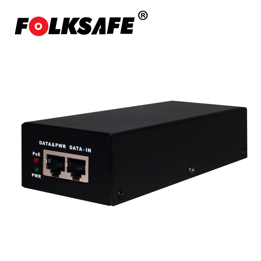 Imagen de INYECTOR POE FOLKSAFE FS-53D1300 / GIGABIT  / 802.3BT / 70 WATTS / ENTRADA DE VOLTAJE 100-240VAC / SALIDA DE VOLTAJE 53VDC, 1.3A