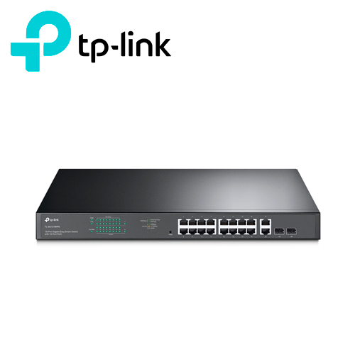Imagen de SWITCH ADMINISTRABLE TP-LINK TL-SG1218MPE / 16 PUERTOS RJ45 POE AF/AT 10/100/1000 MBPS + 2 PUERTOS GIGA SFP / POTENCIA POE TOTAL 192 W / TECNOLOGIA DE EFICIENCIA ENERGETICA / CARCASA METALICA IDEAL PARA RACK / USO INTERIOR