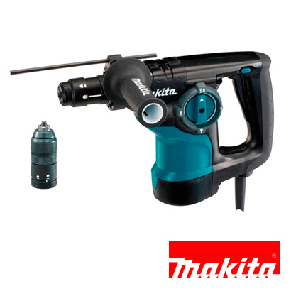 Imagen de ROTOMARTILLO SDS PLUS MAKITA HR2810T BROQUERO INTERCAMBIABLE