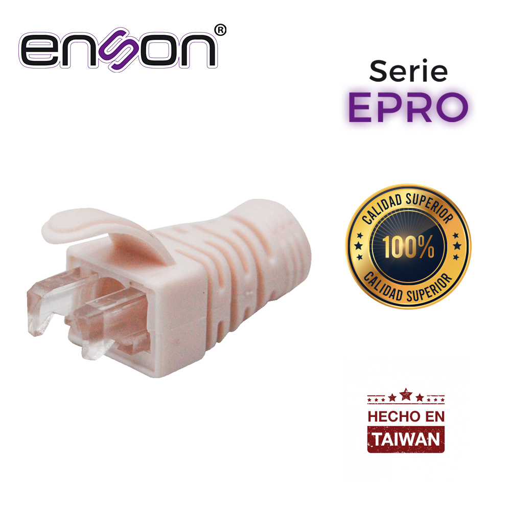 Imagen de BOTA PARA CABLE UTP ENSON EPRO-BOOT-WH COLOR BLANCO IDEAL PARA EL TERMINADO Y CUIDADO DEL REMATADO, COMPATIBLE CON CAT5E/6/6A Y CON PLUGS ENSON EPRO-PLUG