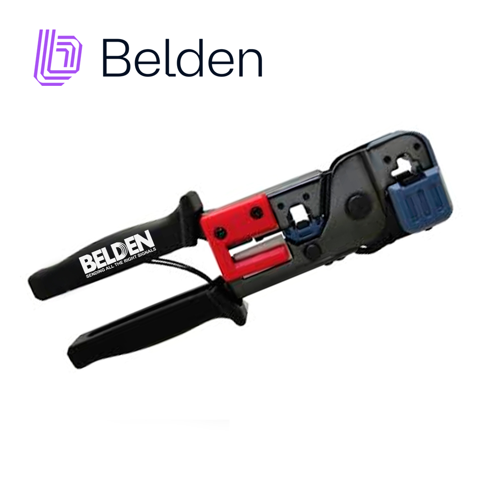 Imagen de PINZA PARA TERMINACION DE CONECTORES PLUG RJ45/RJ11 / BELDEN / CPRJ11-45 / NEGRO