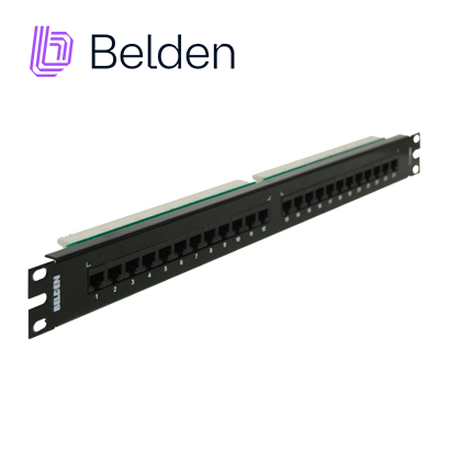 Imagen de PATCH PANEL BELDEN AX103258 CAT5E 24PTOS 1U PRECARGADO