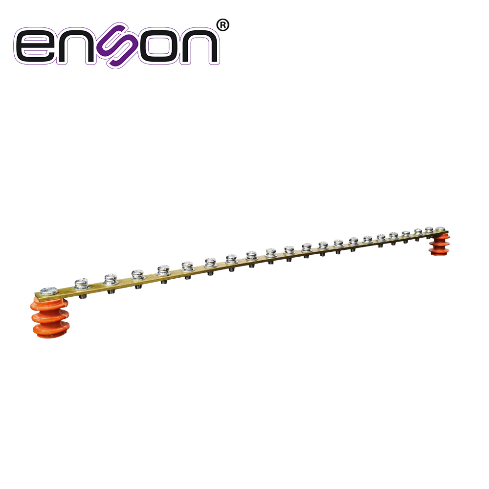 Imagen de BARRA DE TIERRA FISICA ENSON ENS-GRND1 CON AISLADORES PLASTICOS PARA RACKS Y GABINETES, IDEAL PARA LA PROTECCION CONTRA DESCARGAS DE EQUIPOS DE REDES, VIDEO VIGILANCIA, TELEFONIA Y COMPUTO EN SITE