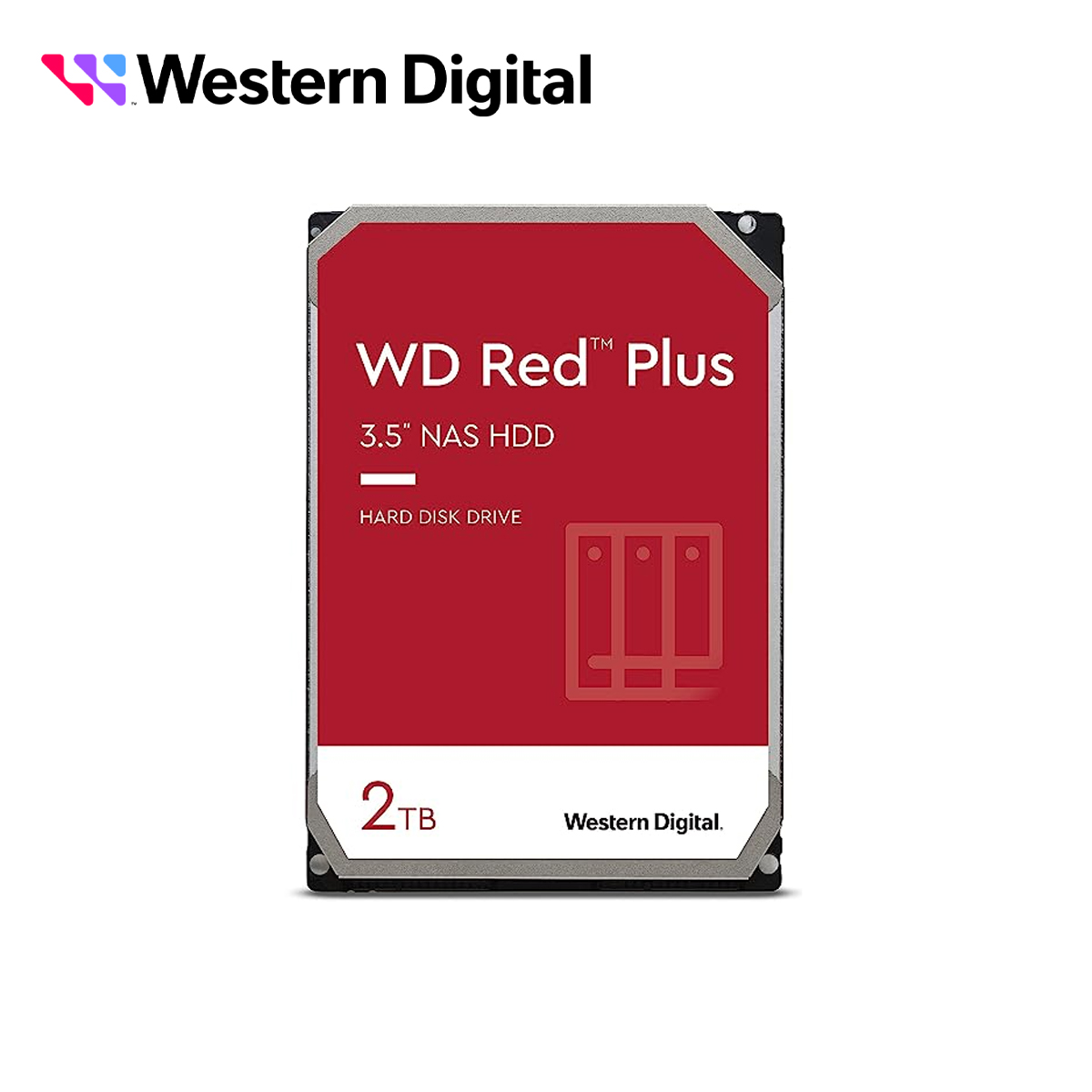 Imagen de DD DISCO DURO WD20EFPX WD RED PLUS 3.5 SATA 2TB CACHE 64MB 5400RMP ESPECIAL PARA ALMACENAMIENTO Y NAS