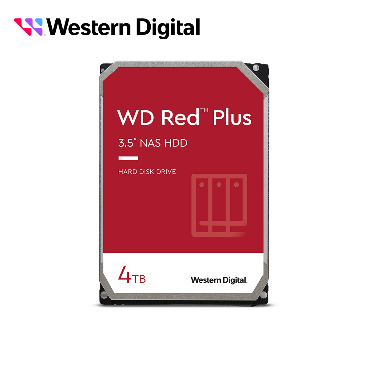 Imagen de DD DISCO DURO WD40EFPX WD RED PLUS 3.5 SATA 4TB CACHE 256MB 5400RMP ESPECIAL PARA ALMACENAMIENTO Y NAS