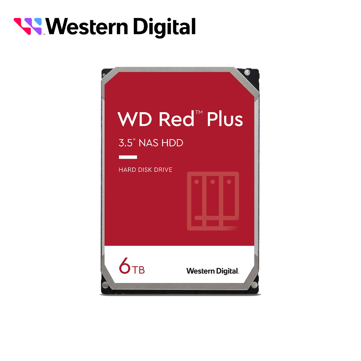 Imagen de DD DISCO DURO WD60EFPX WD RED PLUS 3.5 SATA 6TB CACHE 64MB 5640RMP ESPECIAL PARA ALMACENAMIENTO Y NAS