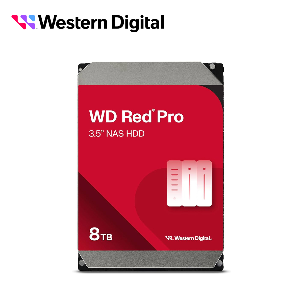 Imagen de DD DISCO DURO 8 TB SATA WD RED PRO WD8005FFBX 7200RPM CACHE 256MB ESPECIAL PARA ALMACENAMIENTO Y NAS