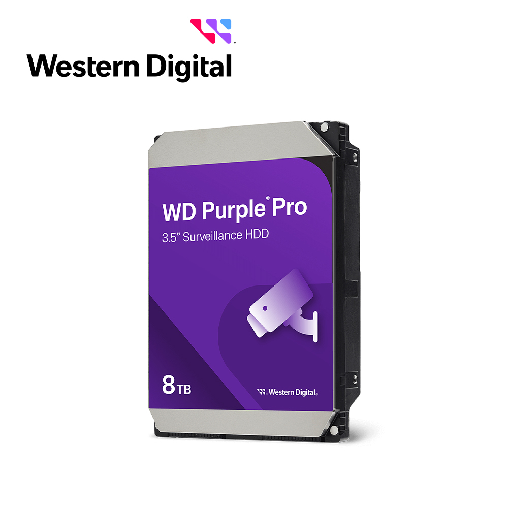 Imagen de DISCO DURO DD 8TB SATA WD PURPLE PRO WD8002PURP 24/7 OPTIMIZADO PARA VIDEOVIGILANCIA SATA III 6GB/S 7200RPM CACHE 256MB COMPATIBLE CON DVR Y NVR DE CUALQUIER MARCA