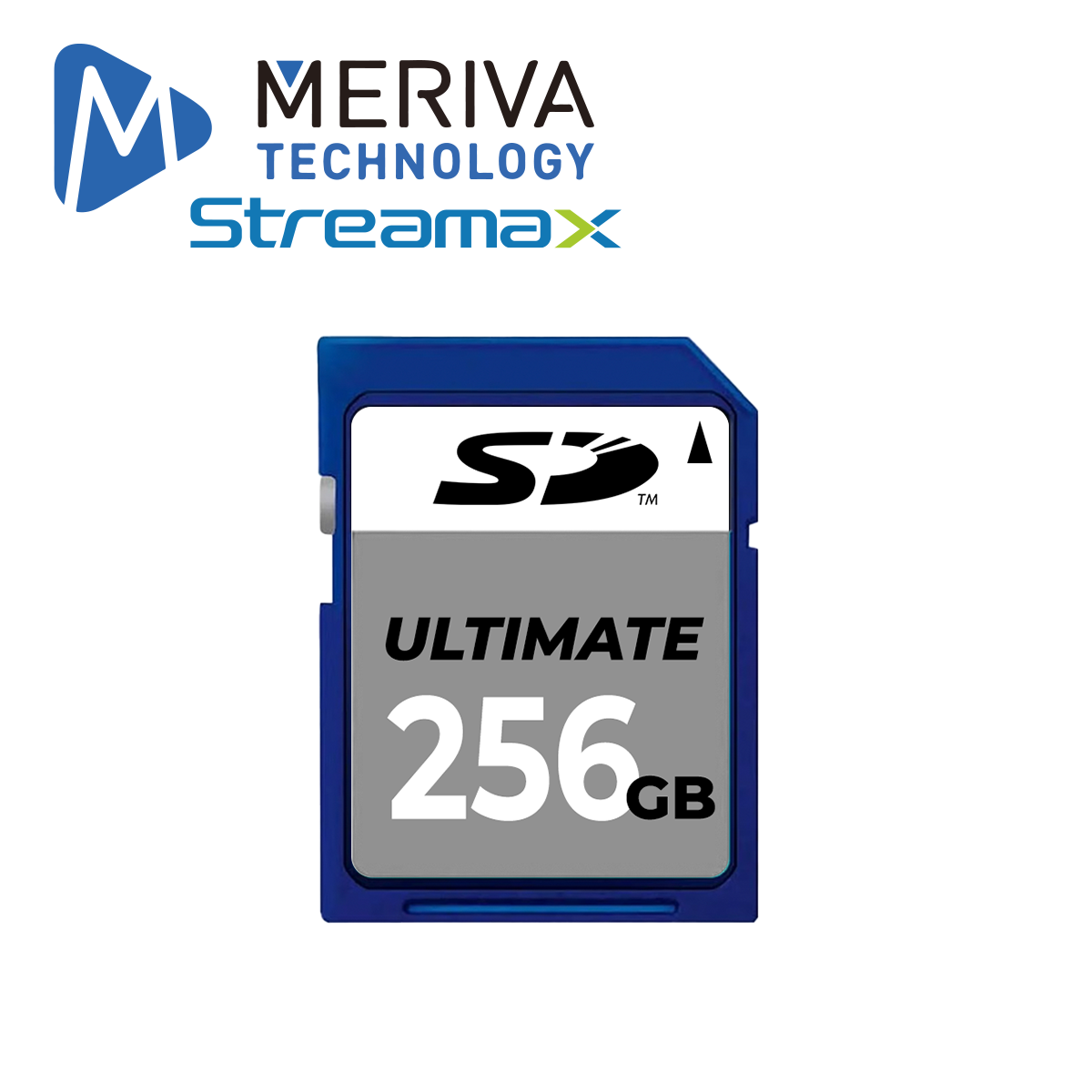 Imagen de TARJETA DE MEMORIA SD DE 256GB MERIVA TECHNOLOGY MSD256GB PARA DVRS MÓVILES  OPTIMIZADA PARA VIDEOVIGILANCIA