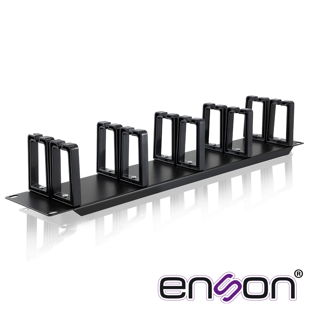 Imagen de ORGANIZADOR HORIZONTAL FRONTAL PARA RACK ENSON ENS-CMR24 2UR CON PEINES DE POLICARBONATO PARA MAYOR PROTECCION Y MEJOR ACCESO CUMPLE CON NORMA EIA