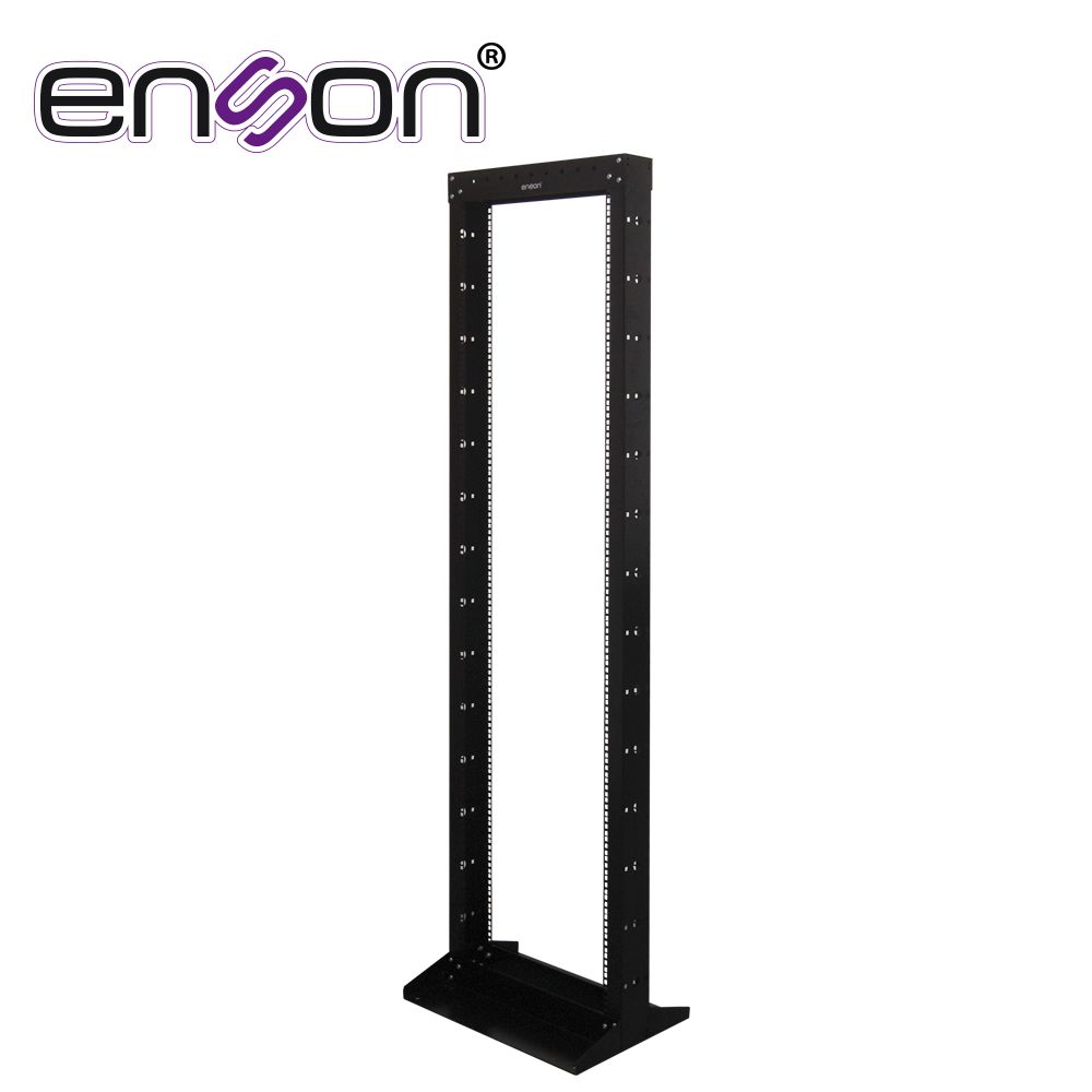 Imagen de RACK VERTICAL ENSON ENS-RACK244 DE 42UR DOS POSTES EMPOTRABLE IDEAL PARA MONTAJE DE EQUIPOSD E RED Y CABLEADO ESTRUCTURADO, COMPATIBLE CON TODOS LOS ACCESORIOS DE RACKS Y GABINETES ENSON
