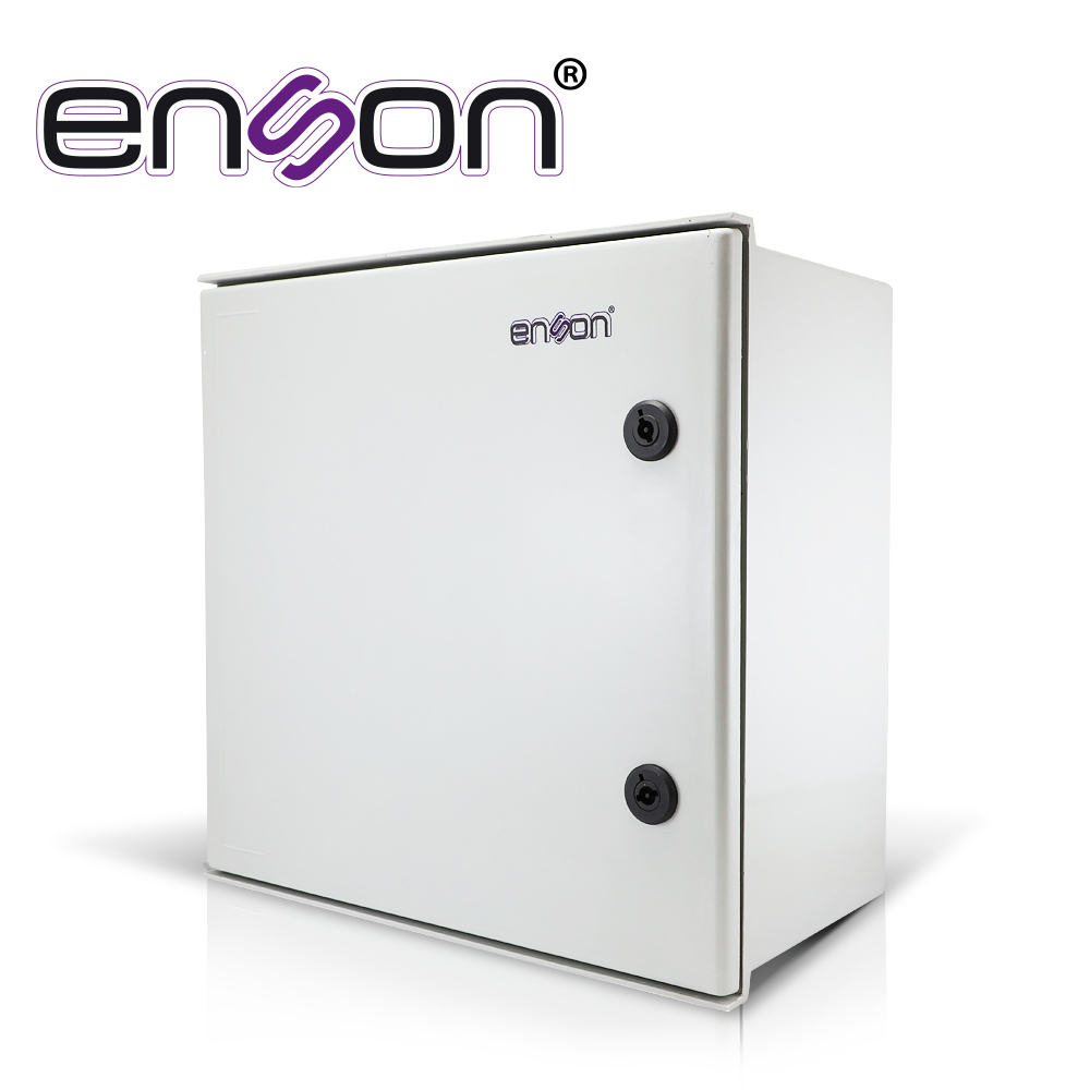 Imagen de GABINETE TIPO NEMA ENSON ENS-NEM442 DE POLYESTER 400X400X200MM IP66 / NEMA4 IDEAL PARA INSTALACION Y RESGUARDO DE EQUIPOS ELECTRONICOS EN INTEMPERIE
