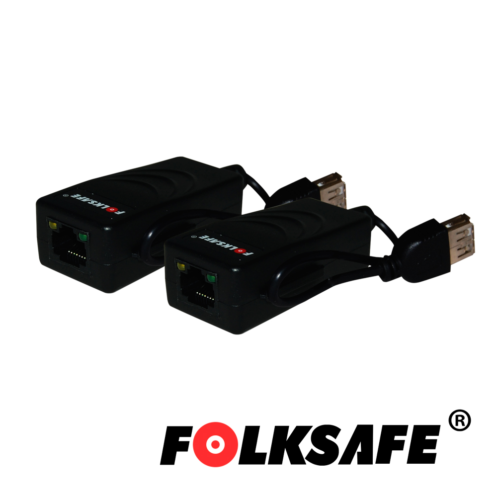 Imagen de EXTENSOR USB FOLKSAFE FS-6201U TRANSMISOR/RECEPTOR, PERMITE EXTENDER DISPOSITIVOS USB O HUB HASTA 200MTS USB 1.1 Y HASTA 100MTS EN USB 2.0 UTILIZANDO CABLE UTP CAT 5E/6(RECOMENDABLE 100% COBRE)