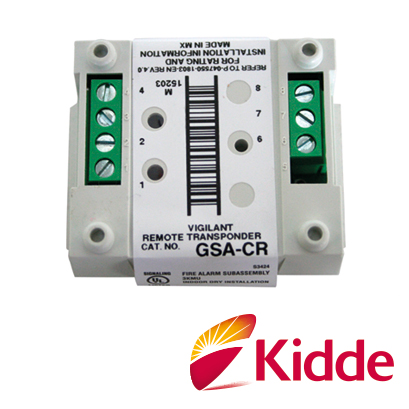 Imagen de MODULO RELEVADOR VIGILANT GSA-CR CON DIRECCION ELECTRONICA (SIN SWITCHES) CONTACTOS DE SALIDA NORMALMENTE ABIERTO Y NORMALMENTE CERRADO, SE INTEGRA POR MEDIO DE LOS LAZOS DE COMUNICACION SLC A LOS PANELES VS1 Y VS4 DE KIDDE, LISTADO UL, ULC, CSFM, MEA