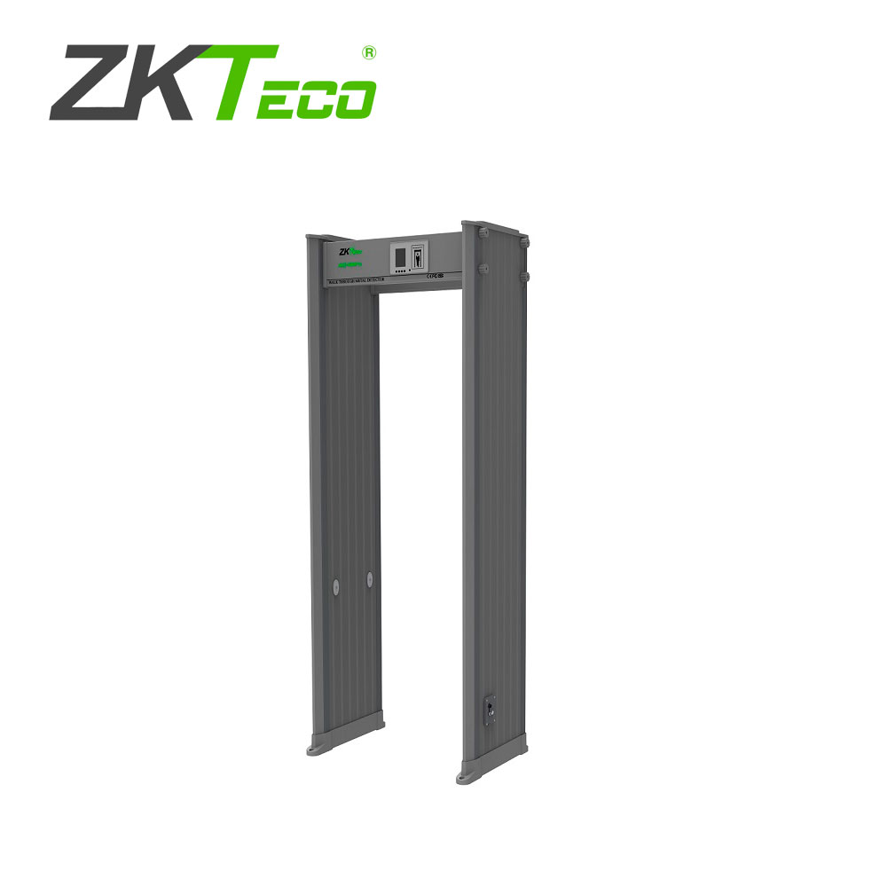Imagen de ARCO DETECTOR DE METALES DE 18 ZONAS ZKTECO MODELO AMD1800 PRO GRADO DE PROTECCION IP65 MATERIAL DE FABRICACION PVC PANTALLA DE 3.5 PUGADAS MENU SELECCIONABLE ALERTA VISUAL Y SONORA PARA ALERTAR AL GUARDIA