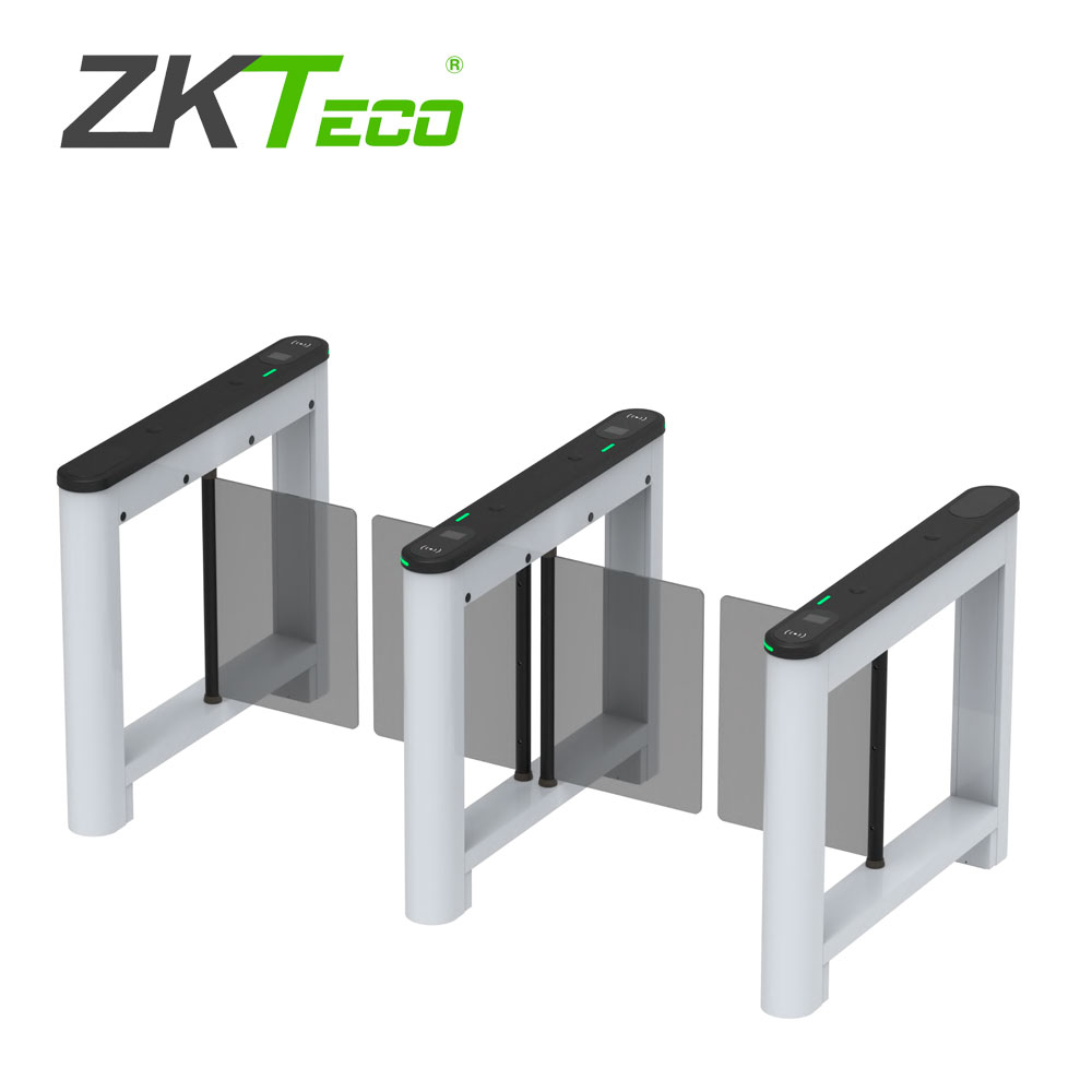 Imagen de TORNIQUETE DE ALETAS ABATIBLES ZKTECO MODELO SATURN S1000 PARA CREAR UN CARRIL  SU DISEÑO DE  CUBIERTA PLASTICA, COMPATIBLE CON LECTORES DE TARJETAS DE PROXIMIDAD DE 125KHZ,  LECTORES DE QR   ESPACIO PARA COLOCAR DISPOSITIVOS FACIALES, ELEGANTE DISEÑO DE ILUMINACION LED QUE INDICA EL SENTIDO DEL CRUCE   MOTORES  SIN ESCOBILLAS   FABRICADO PARA SOPORTAR 3 MILLONES DE CICLOS DE VIDA UTIL