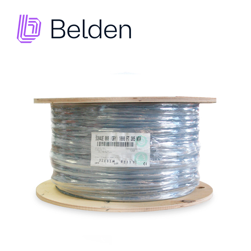 Imagen de CABLE PARA SEGURIDAD Y ALARMA  BELDEN 5304UE 0081000/008U1000 FORRO PVC GRIS CMR-RISER 6C/18 AWG 6 CONDUCTORES CALIBRE 18 AWG MULTIFILAR 100% COBRE USO INTERIOR ESPECIAL PARA APLICACIONES SISTEMAS DE SEGURIDAD INTERCOMUNICADOR DE AUDIO ALTAVOZ CONTROLES CON LIMITACIÓN DE ENERGÍA BOBINA 1000 PIES 305 METROS