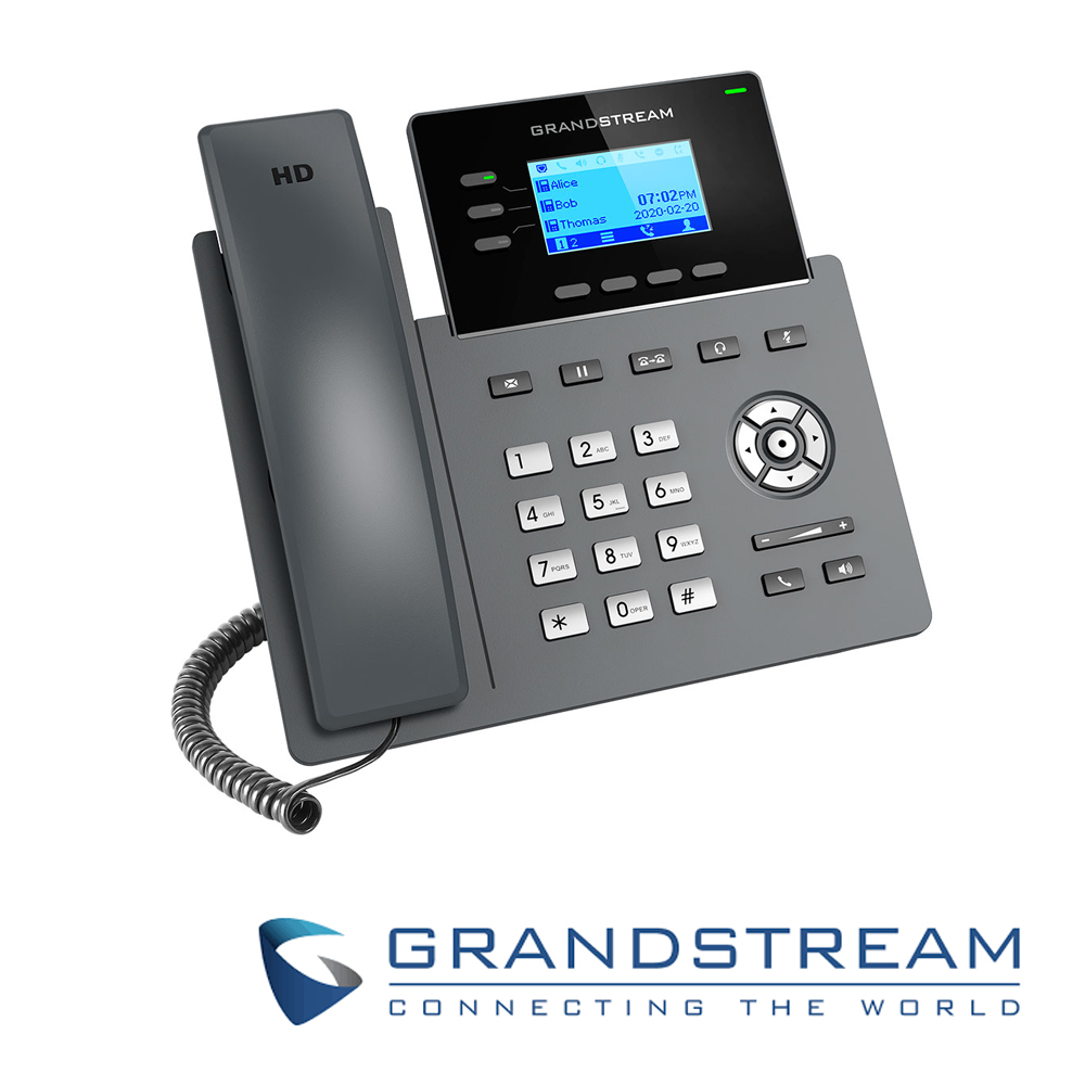 Imagen de TELEFONO IP GRADO CARRIER GRANDSTREAM GRP2603P / 6 CUENTAS SIP / 3 LINEAS / PANTALLA LCD / CONFERENCIA DE 5 VIAS / 2 PUERTOS 10/100/1,000MBPS / GESTION Y APROVISIONAMIENTO GDMS / ALIMENTACION POE AF