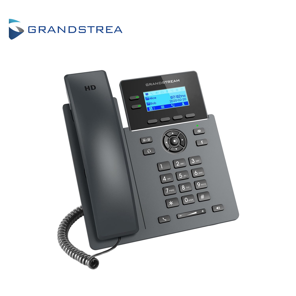 Imagen de TELEFONO IP GRADO CARRIER WIFI 6 GRANDSTREAM GRP2602W / 4 CUENTAS SIP / 2 LINEAS / WIFI 802.11AC/AX / PANTALLA LCD / CONFERENCIA DE 5 VIAS / 2 PUERTOS 10/100MBPS / GESTION Y APROVISIONAMIENTO GDMS / ALIMENTACION 5VCD/0.6A