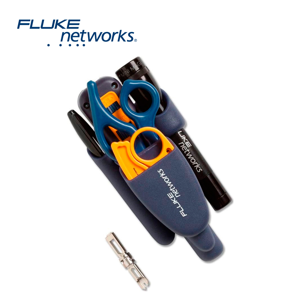 Imagen de KIT DE HERRAMIENTAS PRO-TOOL IS60 FLUKE NETWORKS 11293000 IDEAL PARA INSTALACIONES PROFESIONALES DE REDES Y TELECOMUNICACIONES INCLUYE HERRAMIENTA DE IMPACTO D-SNIPS PELADOR DE CABLE CUCHILLA EVERSHARP 66/100 Y LINTERNA LED