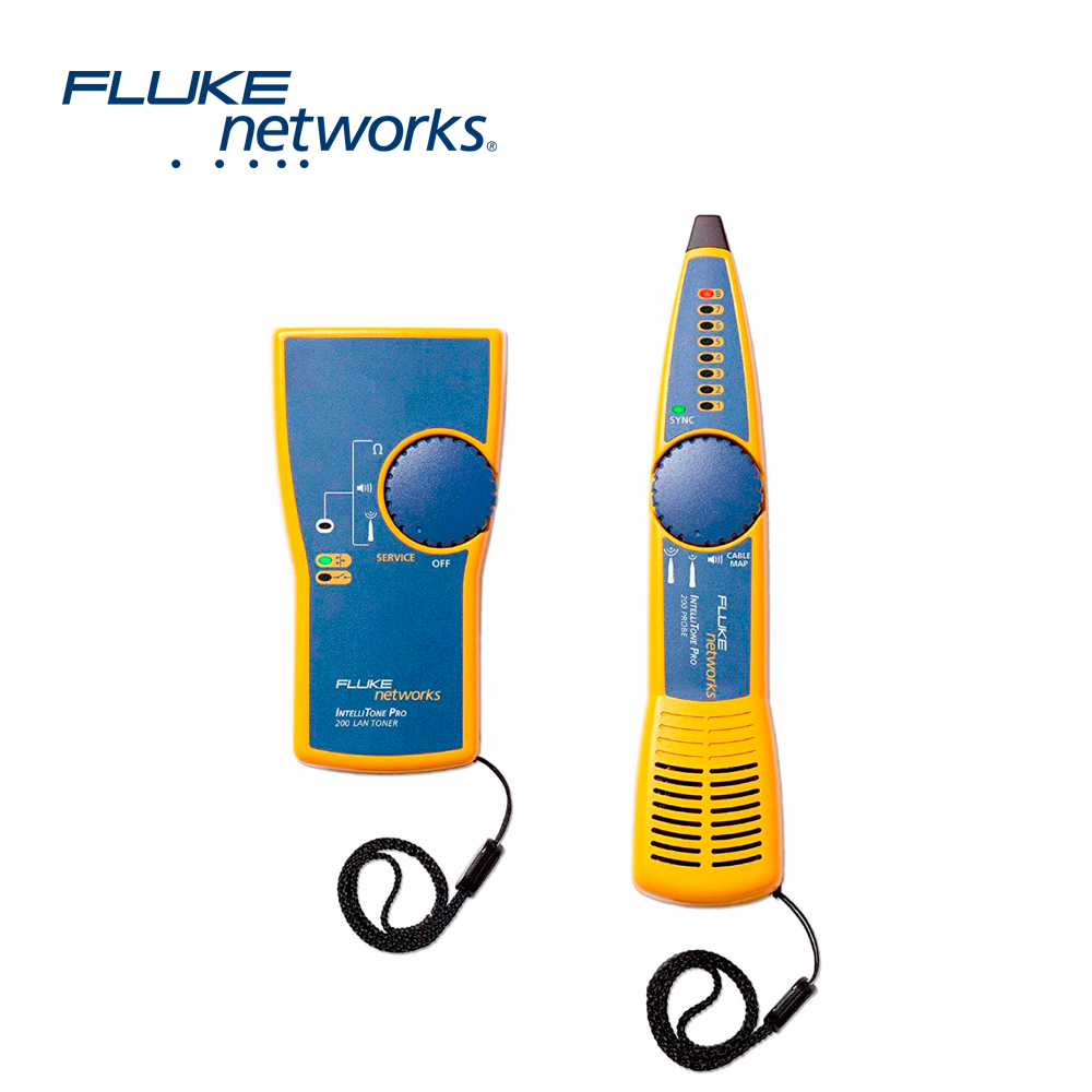 Imagen de GENERADOR DE TONOS Y SONDA INTELLITONE 200 FLUKE NETWORKS MT-8200-60-KIT PARA INDENTIFICACION DE SEÑALES ANALOGICAS Y DIGITALES EN CABLES DE RED INTERFACES RJ-45, RJ-11, COAXIAL