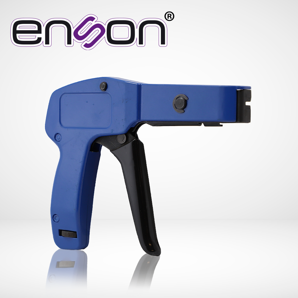 Imagen de PISTOLA TENSORA Y CORTADORA PARA CINCHO DE NYLON ENSON ENS-TGUN SOPORTA CINCHOS DE 2.4 A 4.8MM DE ANCHO