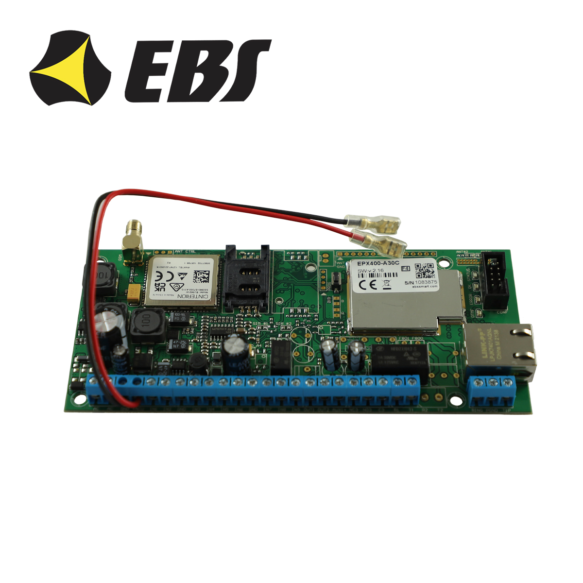 Imagen de COMUNICADOR IP-GSM 4G UNIVERSAL EBS EPX400-A30C. APP INTEGRADA SIN COSTO. COMPATIBLE CON PANELES RESIDEO, DSC, PARADOX.
