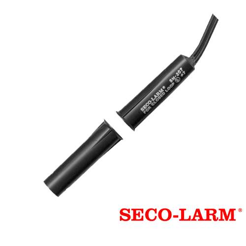 Imagen de CONTACTO MAGNETICO CABLEADO SECO-LARM SM-207-5Q/W NORMALMENTE CERRADO DE MONTAJE A PRESION  DIAMETRO DE 3/8 DE PULGADA CON INTERRUPTOR CORTO E IMAN CORTO COMPATIBLE CON CUALQUIER SISTEMA DE ALARMAS