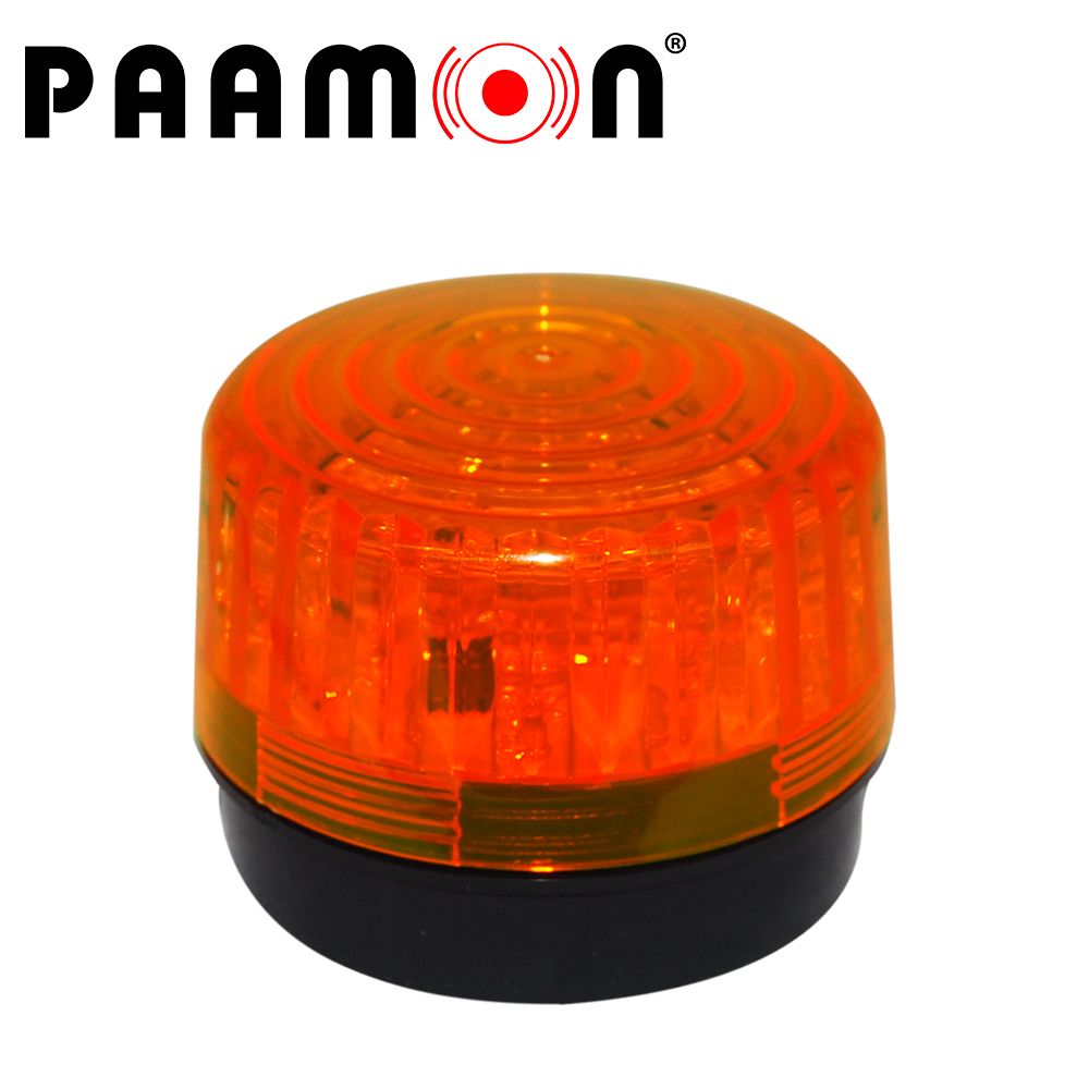 Imagen de ESTROBO COLOR AMBAR PAAMON PAM-LED3 ULTRA POTENTE CON LEDS INDIVIDUALES/ ALÁMBRICO/ MATERIAL ABS DE ALTO IMPACTO/ DESTELLO 90xMIN / USO EN INTERIOR Y EXTERIOR / COMPATIBLE CON TODOS LOS SISTEMAS DE ALARMA
