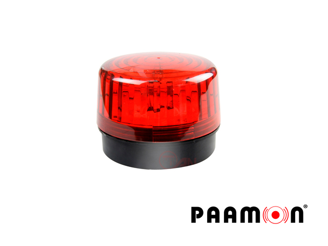Imagen de ESTROBO COLOR ROJO PAAMON PAM-LED2 ULTRA POTENTE CON LEDS INDIVIDUALES/ ALÁMBRICO/ MATERIAL ABS DE ALTO IMPACTO/ DESTELLO 90xMIN / USO EN INTERIOR Y EXTERIOR / COMPATIBLE CON TODOS LOS SISTEMAS DE ALARMA