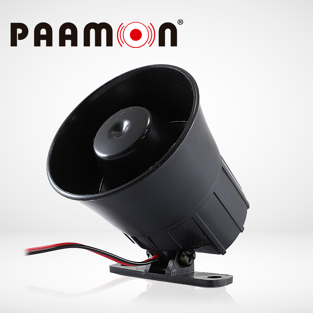 Imagen de MINI SIRENA PAAMON 15 WATTS PM-SRE108, 1 TONO, USO PARA INTERIOR Y EXTERIOR, MATERIAL PLÁSTICO ABS, NIVEL DE SONIDO 110dB, VOLTAJE DE OPERACIÓN DE 9-15VDC, COMPATIBLE CON CUALQUIER SISTEMA DE ALARMA.
