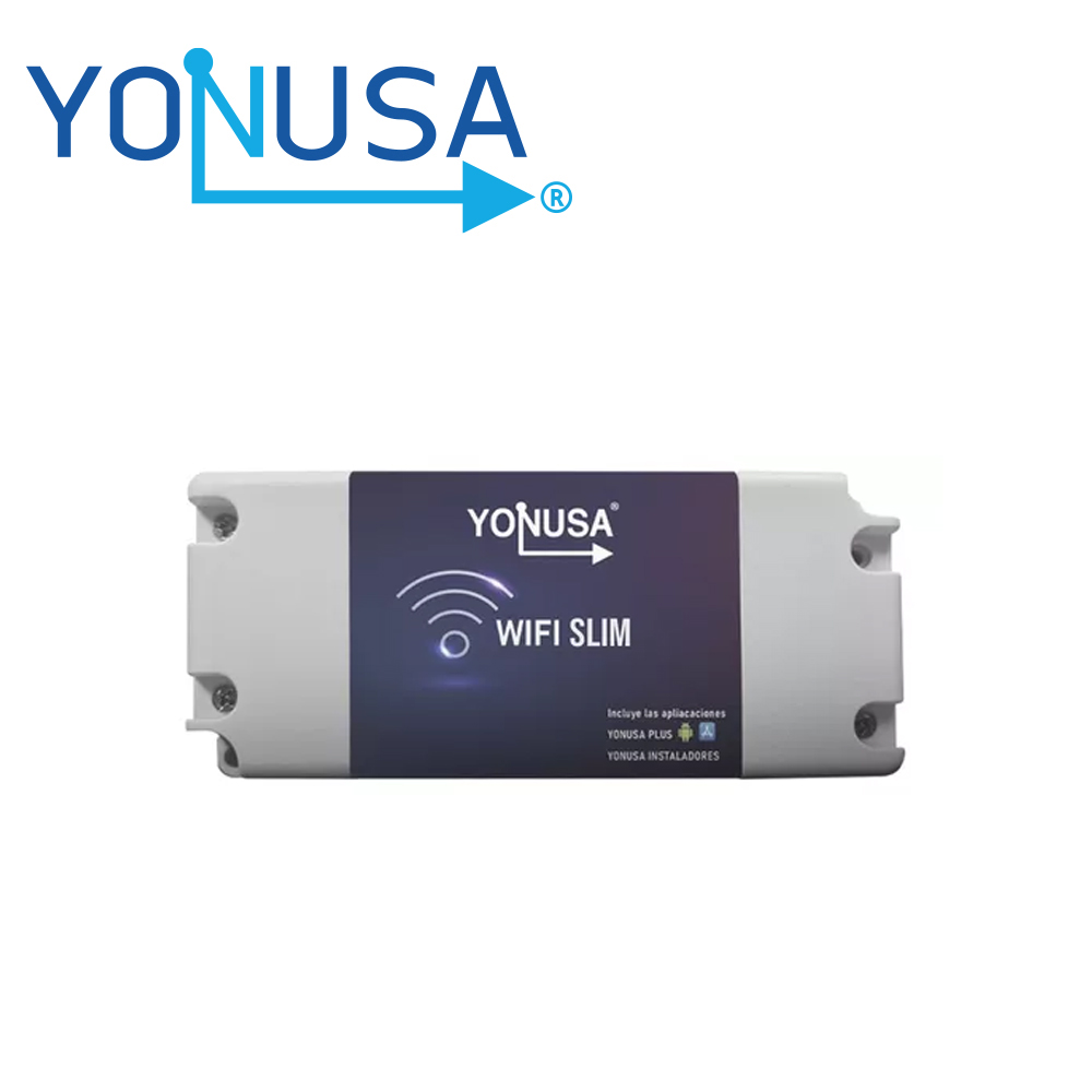Imagen de MODULO WIFI SLIM 2.4 GHZ / COMPATIBLE CON ENERGIZADORES YONUSA / ALIMENTACIÓN 12V 1A / RELEVADOR 120 VAC 10A / FUNCIÓN DE BOTÓN DE PÁNICO MEDIANTE LA APP YONUSA