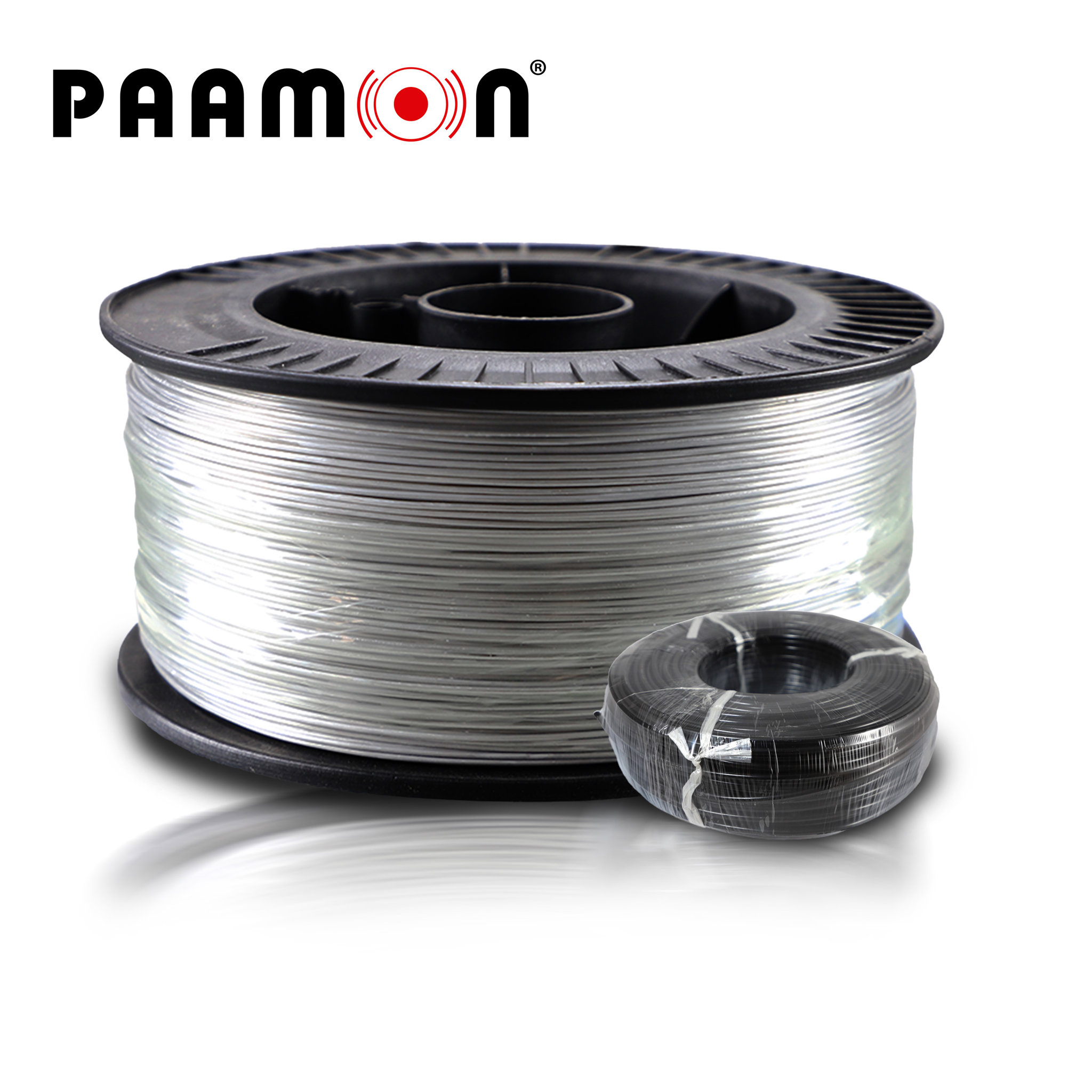 Imagen de KIT CABLE PAAMON / BOBINA DE ALAMBRE DE ALUMINIO PAM-CAC600 CALIBRE 14 Y CABLE DOBLE AISLADO CAB AISLADO 100M