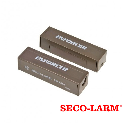 Imagen de CONTACTO MAGNETICO CABLEADO NORMALMENTE CERRADO SECO-LARM SM-433-TQ/B MONTAJE SUPERFICIAL CON TERMINALES DE TORNILLOS OCULTOS COMPATIBLE CON CUALQUIER SISTEMA DE ALARMA COLOR CAFÉ.