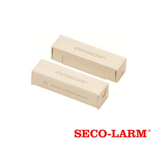 Imagen de CONTACTO MAGNETICO CABLEADO NORMALMENTE CERRADO SM-433-TQ/W SECO-LARM MONTAJE SUPERFICIAL CON TERMINALES DE TORNILLOS OCULTOS COMPATIBLE CON CUALQUIER SISTEMA DE ALARMA