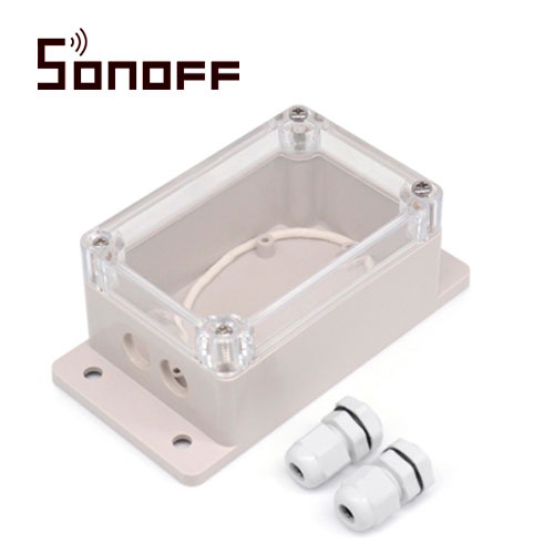 Imagen de CARCAZA IP66 IMPERMEABLE COMPATIBLE CON EQUIPOS SONOFF BASIC, SONOFF RF Y B10 DUOSMART