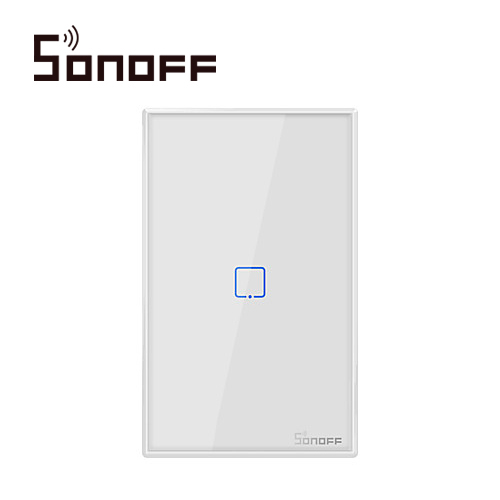Imagen de APAGADOR DE PARED TOUCH ON/OFF SONOFF T2US1C (NUEVA VERSIÓN) SMART INALÁMBRICO WIFI PARA SOLUCIÓN DE SMART HOME CON TEMPORIZADOR PARA IOS Y ANDROID COMPATIBLE CON ALEXA/GOOGLE HOME/IFTTT 1CH WIFI 2.4GHZ RF 433 HASTA 2AMP