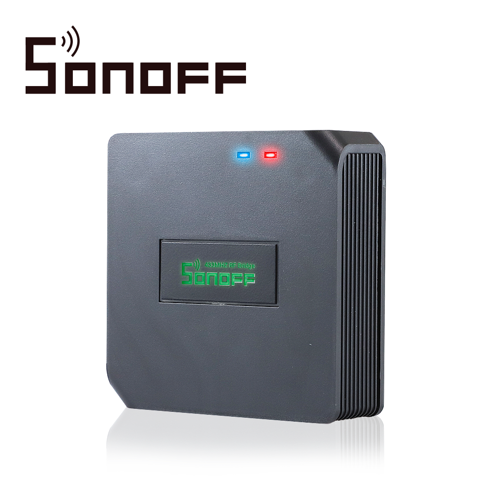 Imagen de COMUNICADOR RF SONOFF RFBRIDGE433 SMART INALAMBRICO WIFI PARA IOS Y ANDROID COMPATIBLE CON ALEXA/GOOGLE HOME/NEST/IFTTT WIFI 2.4GHZ HASTA 16 DISPOSITIVOS RF 433 MHZ SOPORTA CONTROL REMOTO PARA INTERIOR DE 433MHZ (MODELO REMOTE 433 NO INCLUIDO)