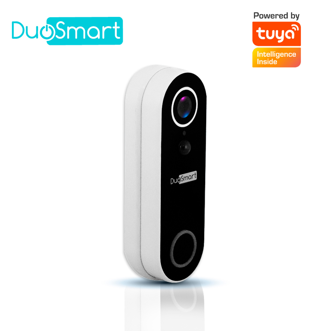 Imagen de VIDEOPORTERO WIFI DUOSMART E55 2MP NOTIFICACIONES PUSH COMPATIBLE CON APP DUOSMART Y SOPORTE DE TARJETA DE MEMORIA MICROSD DE HASTA 128 GB (NO INCLUIDA)