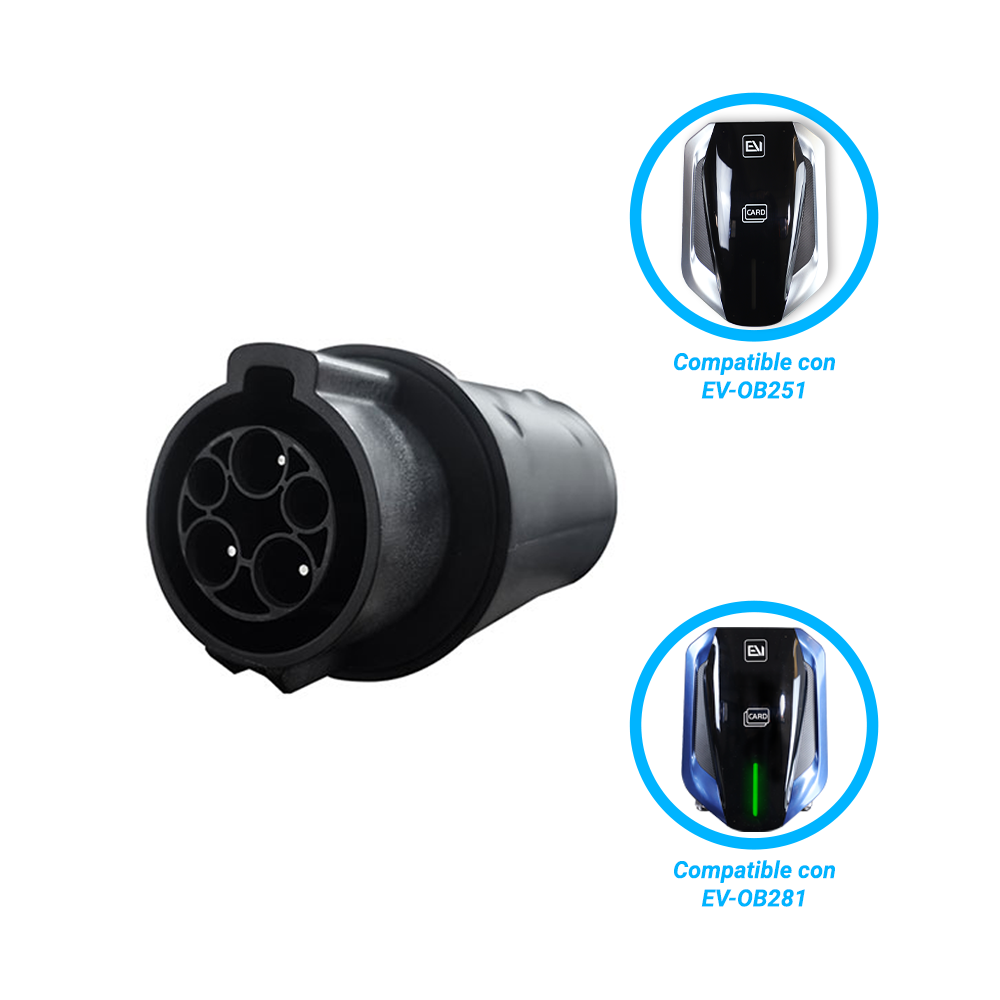 Imagen de ADAPTADOR T1-GB/T ALTER DE CONECTOR TIPO 1 A GB/T COMPATIBLE CON CARGADOR EV-OMB281
