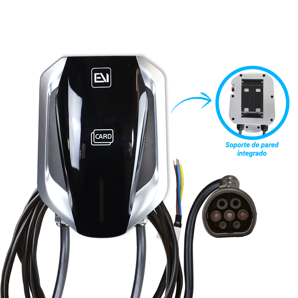 Imagen de CARGADOR DE PARED EV-OB251 ALTER CONECTOR TIPO 2 CON ENTRADA/SALIDA 120-240VCA POTENCIA MAX 7KW IP54, SIN PLUG DE CORRIENTE ELECTRICA