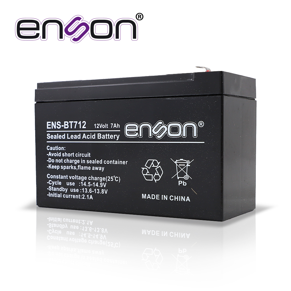 Imagen de BATERIA DE RESPALDO ENSON ENS-BT712 12VDC 7A BASE PLOMO-ACIDO PARA FUENTES DE PODER Y SISTEMAS DE RESPALDO