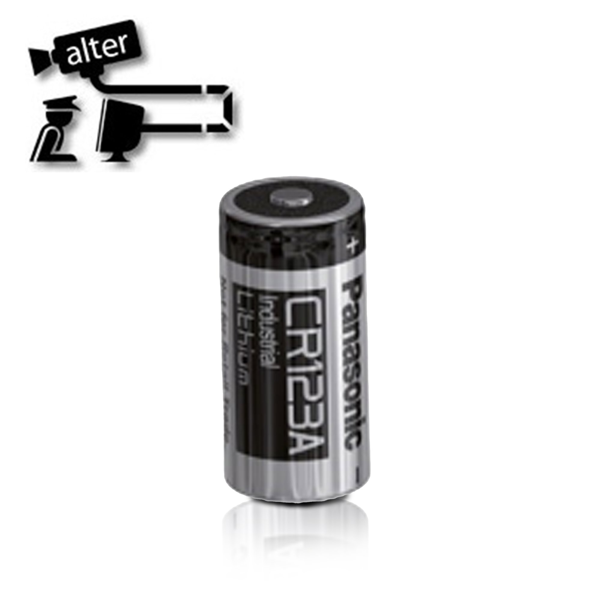 Imagen de BATERIA LITIO PANASONIC CR123A 3V 1550MAH TIPO CILINDRO PARA USO EN EQUIPOS DE SEGURIDAD, SENSORES Y DISPOSITIVOS MEDICOS TEMPERATURA OPERACIÓN -40 A 70 GRADOS CELSIUS