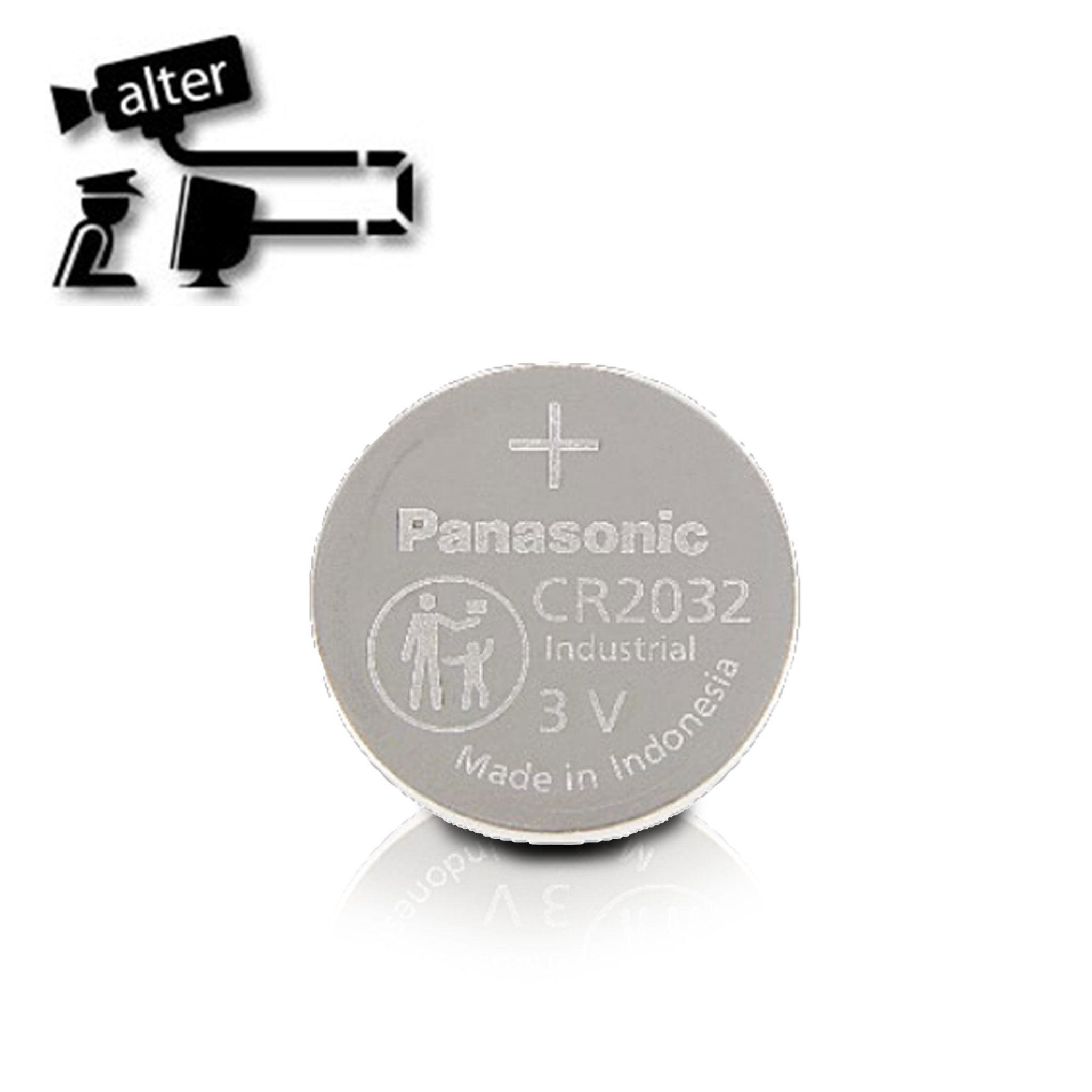 Imagen de BATERIA LITIO PANASONIC CR2032 3V 225MAH TIPO MONEDA PARA USO EN CONTROLES REMOTOS Y RESPALDO DE MEMORIAS TEMPERATURA OPERACIÓN -30 A 85 GRADOS CELSIUS