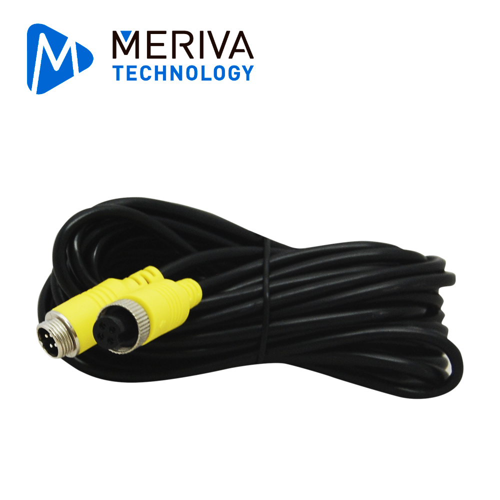 Imagen de CABLE TIPO DIN DE AVIACIÓN 4 PINES SERIE ECO PARA DVRS MÓVILES MERIVA TECHNOLOGY MBCE50  5 METROS