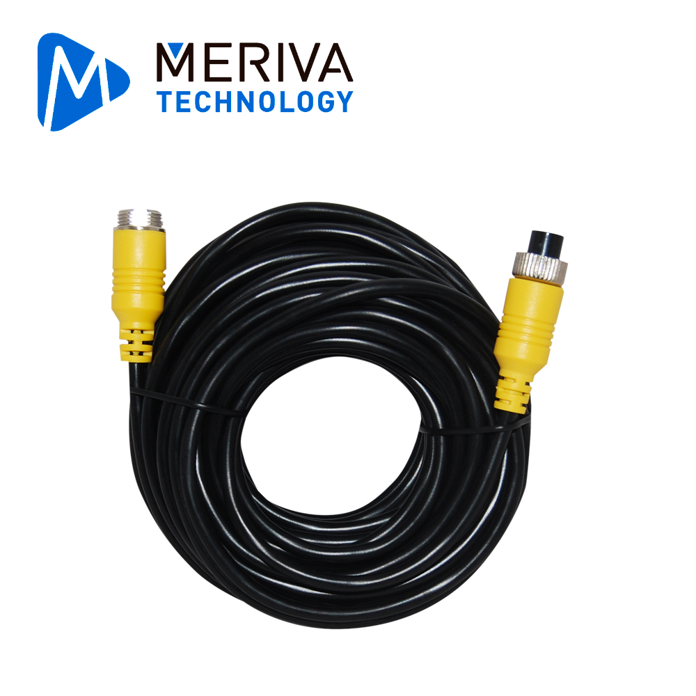 Imagen de CABLE TIPO DIN DE AVIACIÓN 4 PINES SERIE ECO PARA DVRS MÓVILES MERIVA TECHNOLOGY MBCE110  10 METROS