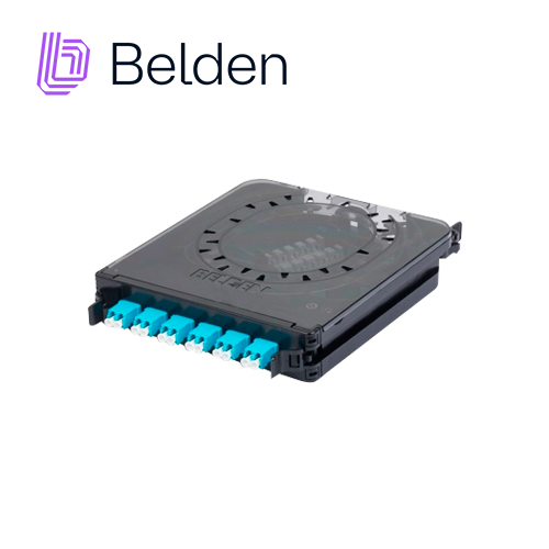 Imagen de CASSETTE FX ECX MULTIMODO BELDEN  FC3X06LDFS / OM3 / AQUA / LC DUPLEX / 6 PUERTOS