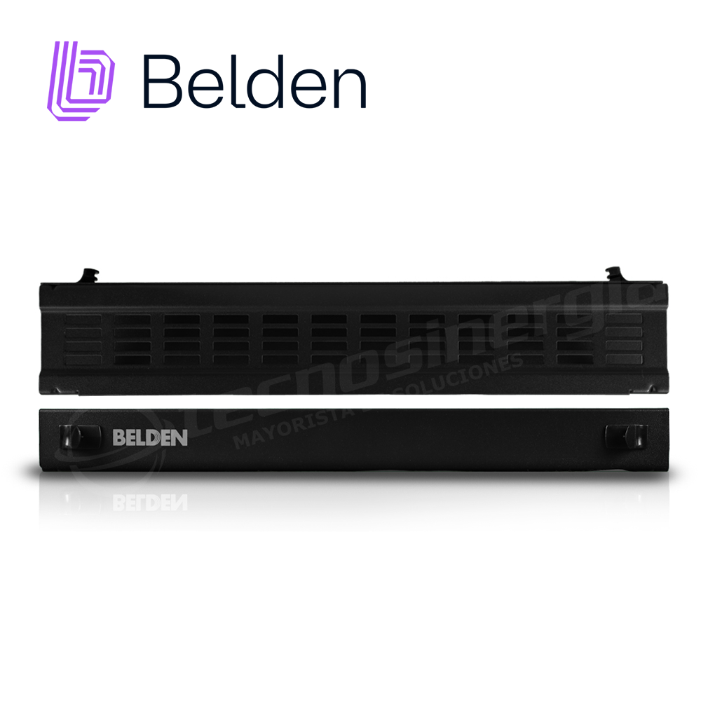 Imagen de CHAROLA FIBRA OPTICA BELDEN AX105563 ALTA DENSIDAD P/4 ADAPTADORES VACIA NEGRO