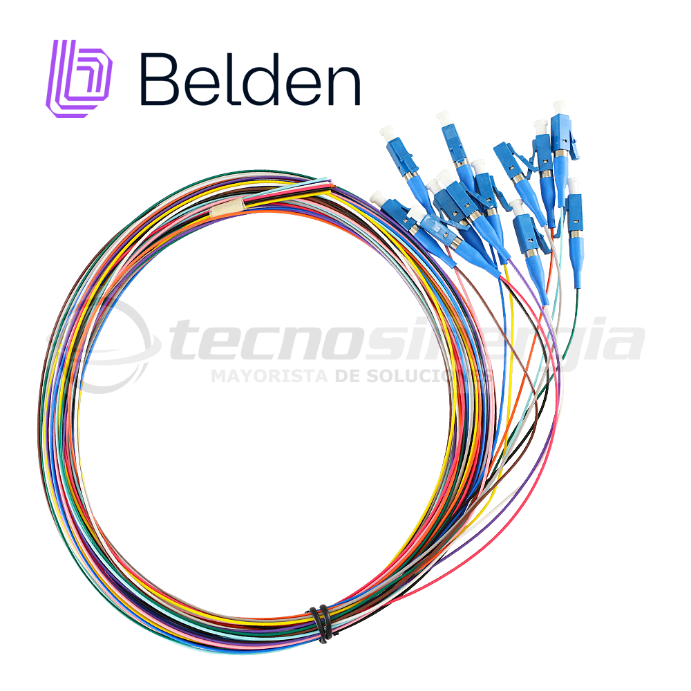 Imagen de KIT PIGTAIL FIBRA BELDEN FTSLC900PR12 MONOMODO LC SIMPLEX OS2 INCLUYE 12PZAS